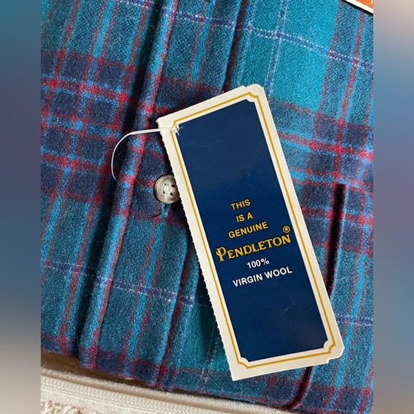 Pendleton Men's Plaid Shirt - Blue and Green - Picture 6 of 7